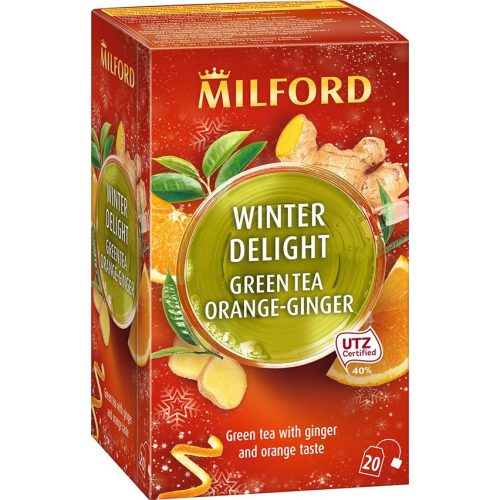 Milford Winter Delight zeleni čaj đumbir-naranča 20x1,75g, 35 g.